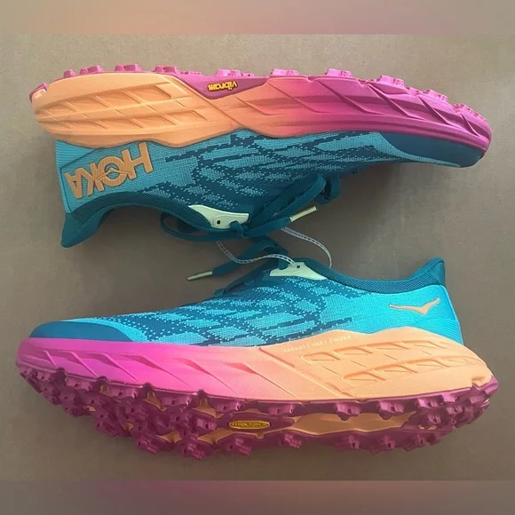 HOKA One One Speedgoat 5 Trail Running Shoes - Men Sz 10 - NEW - Picture 2 of 7